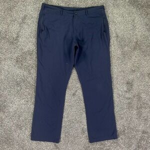 Clothing Art P3 Pick Pocket Proof Travel Pants Mens 38X32 Navy Blue Nylon Travel